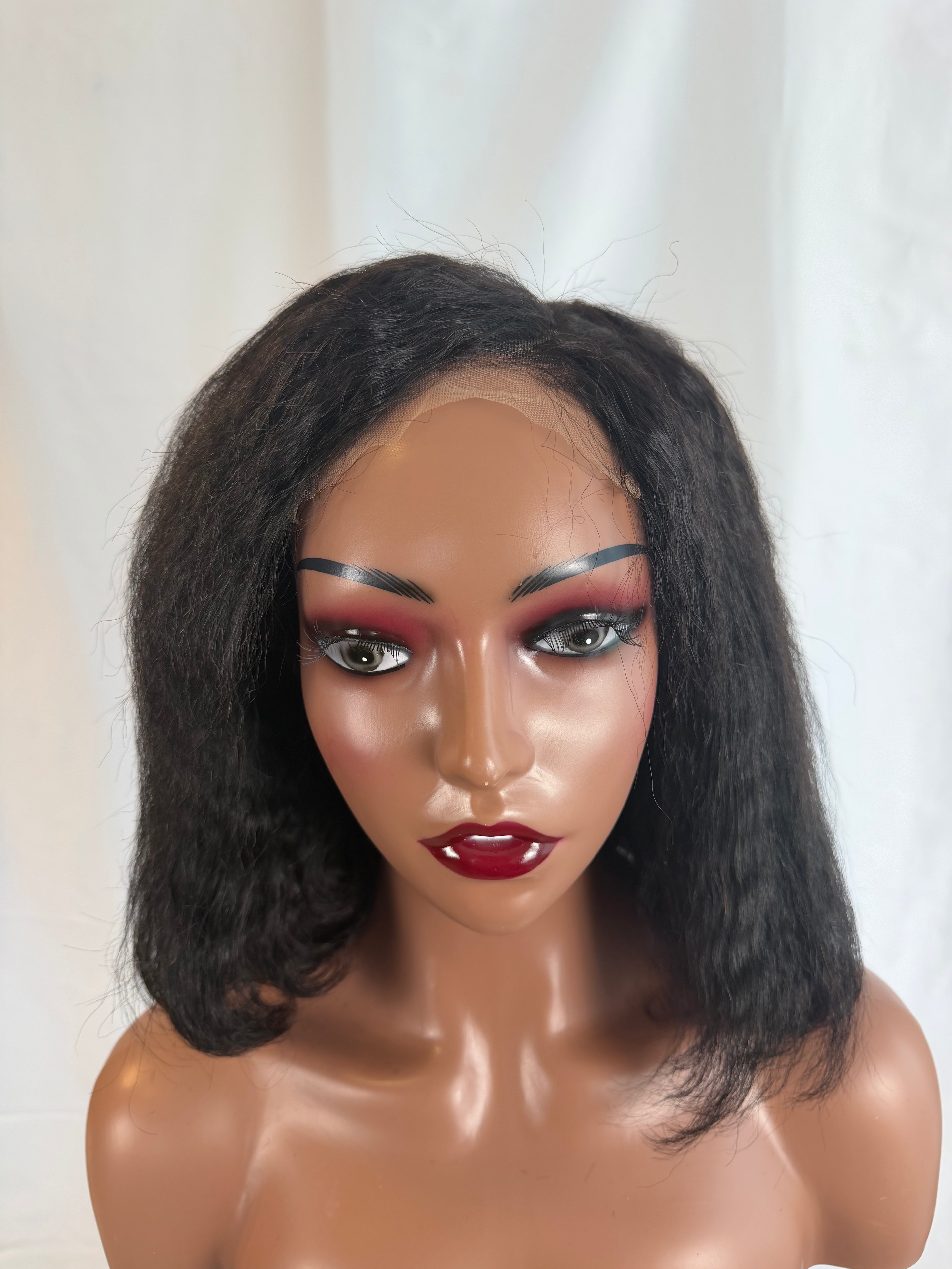 Kinky Straight Bob Wig (5*5 Closure)